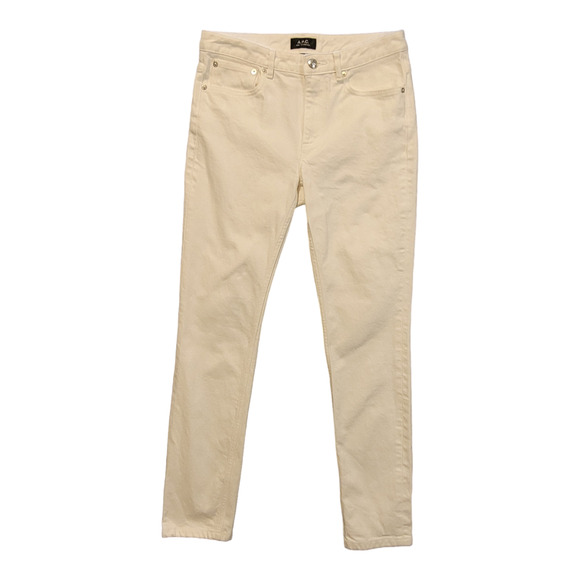 APC Jeans Womens Size 29 White High Standard Mid-Rise Skinny Classic Clean Girl - Picture 1 of 11